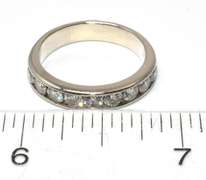 Incredible 14KT White Gold 1.0CTW Diamond Band Ring