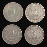 1879 1880 1881 &1885 Raw Morgan Dollars