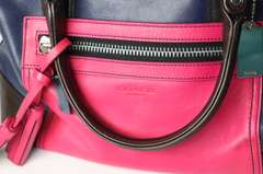 Coach Color Block Legacy Molly Satchel Purse