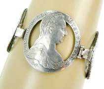 Fantastic 1780 Austrian Sterling Coin Bracelet