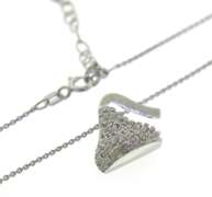 Hershey's Kisses apx .15ctw Diamond Necklace