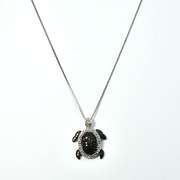 Neat Black & White Diamond Turtle