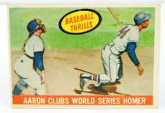 Aaron Clubs 1959 Baseball Thrills Card