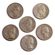 6 Near Unc First Year 1932 Washington Quarters