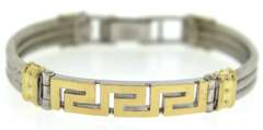 Greek Key & Cable Style Bracelet