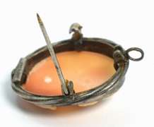 Vintage Sterling Cameo Pendant/Pin