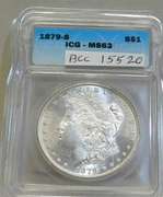 1879-S Morgan Dol ICG MS-63
