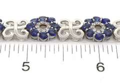 Alluring Tanzanite & CZ Bracelet in Sterling Silver