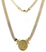 Charming Yellow Gold Cameo Necklace