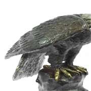 American Eagle Bronze Sculpture on Marble Base Figurine