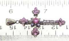 Lot of 4 Sterling Silver Cross Pendants