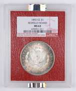 MS63 1892-CC Morgan Silver Dollar - Redfield Hoard - Graded NGC