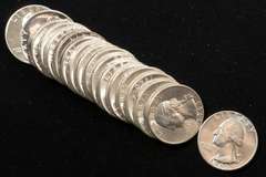 18 Assorted Silver Proof And BU Washington Quarters 1940-1964