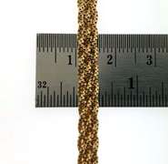 Stunning 14kt yellow gold mesh chain necklace