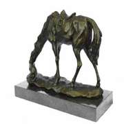 Dog and a Horse Friendship Bronze Sculpture