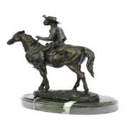 Rogers Bronze Statue on Marble Base Sculpture