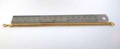 18kt yellow gold heavy double curb link bracelet
