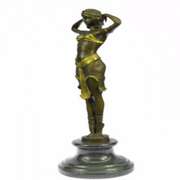Art Nouveau Collector Collectible Semi Nude Dancer By Chiparus Bronze Sculpture