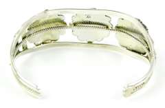 Running Bear Navajo Sterling Turquoise Cuff Bracelet