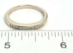 Invisible-Set Diamond Band in 14KT White Gold