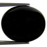 Diamond black 18.10ct cabochon cut Onyx