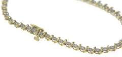 Classic 14kt YG lllusion Set Diamond Bracelet