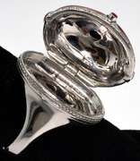 Pill Box Ring in Sterling Silver