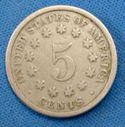 1881  SHIELD NICKEL  KEY DATE CIRC.