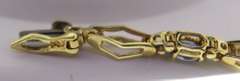 Pretty Yellow Gold Blue Topaz Bracelet