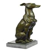 Abstract Modern Art Greyhound Grey Hound Dog Bronze Sculpture by Barye Statue