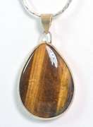 Beautiful Tiger's Eye Necklace in Sterling Silver
