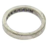 Stunning 18kt WG Round Cut Diamond Band