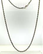 Sterling Silver Rope Chain Necklace