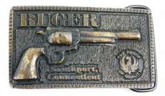 Ruger Pistol Brass Belt Buckle