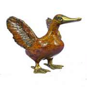Duck Bronze Figurine
