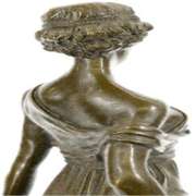 Roman Lady Bronze Statue