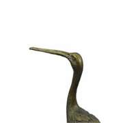 Two Wildlife Cranes Pond Bronze Sculpture
