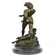 Lion Victory Bronze Figurine