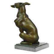 Abstract Modern Art Greyhound Grey Hound Dog Bronze Sculpture by Barye Statue