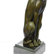 Abstract Modern Art Greyhound Grey Hound Dog Bronze Sculpture by Barye Statue