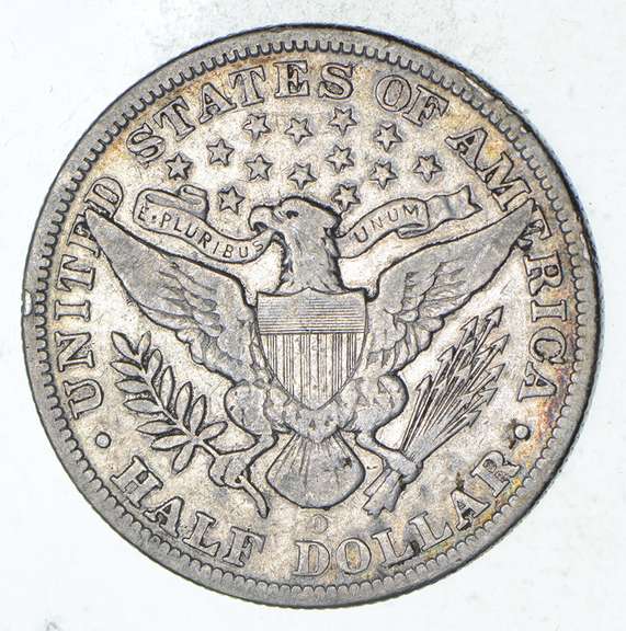 1894-O Barber Head Silver Half Dollar - Circulated