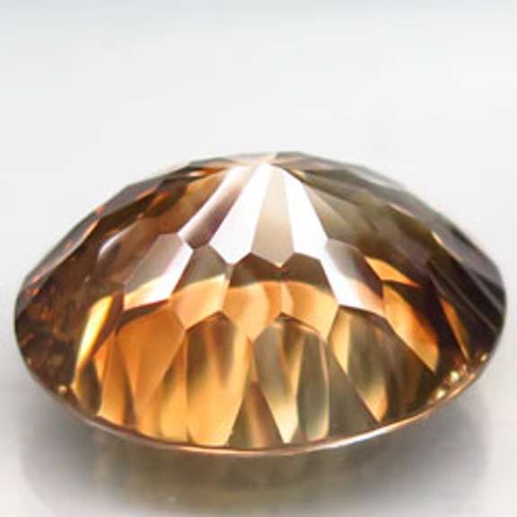 Fiery flashing 19.36ct champagne Imperial Topaz