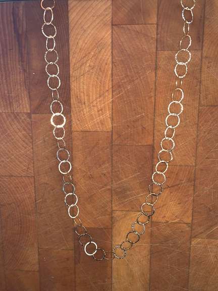 Sterling Silver & 22kt GP Necklace