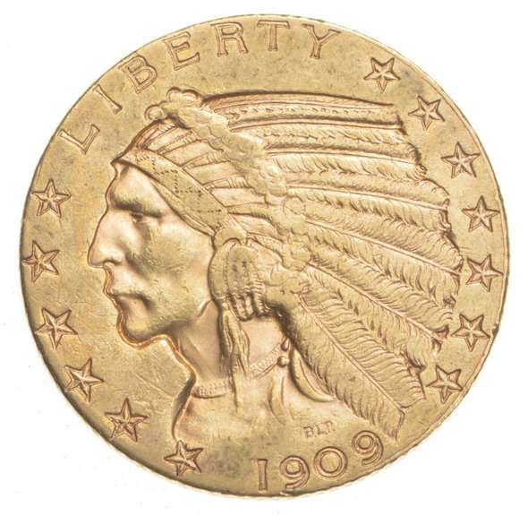 1909-D $5.00 Indian Head Gold Half Eagle