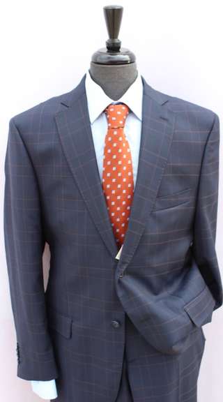 Phenomenal 2-Button Plait Suit, Made In Italy