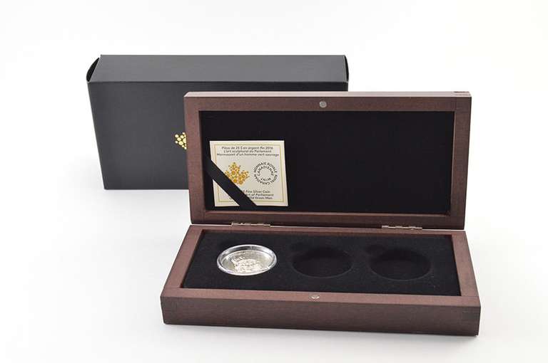 2016 Canada $25 Grotesque Foliated Green Man Fine Silver Coin - Box