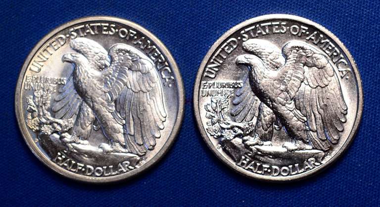 1941 & 1941-D WALKING HALF  BU