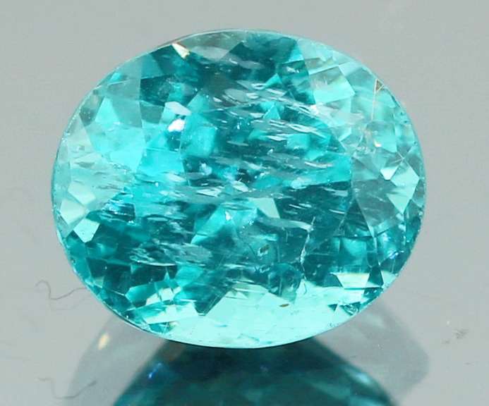 Vivid 2.47ct rare paraiba blue Apatite
