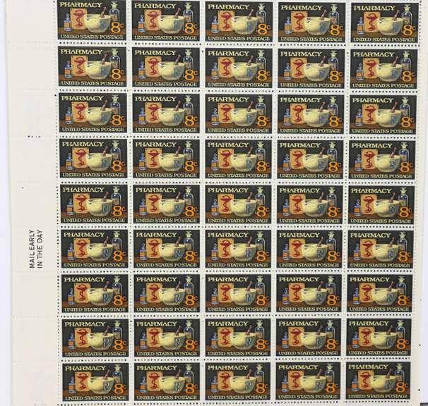 $129 Face Value In Mint 8 & 10 Cent US Comm Sheets