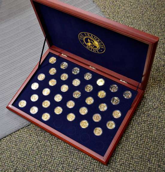 Franklin Mint Presidential Dollar Set 35 coin set